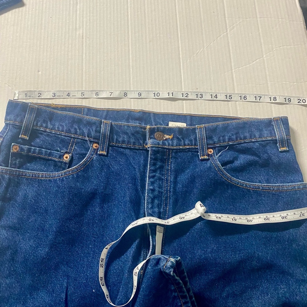 men’s Levi's Blue Straight regular fit 505 Jeans W38L30 - Picture 4 of 10